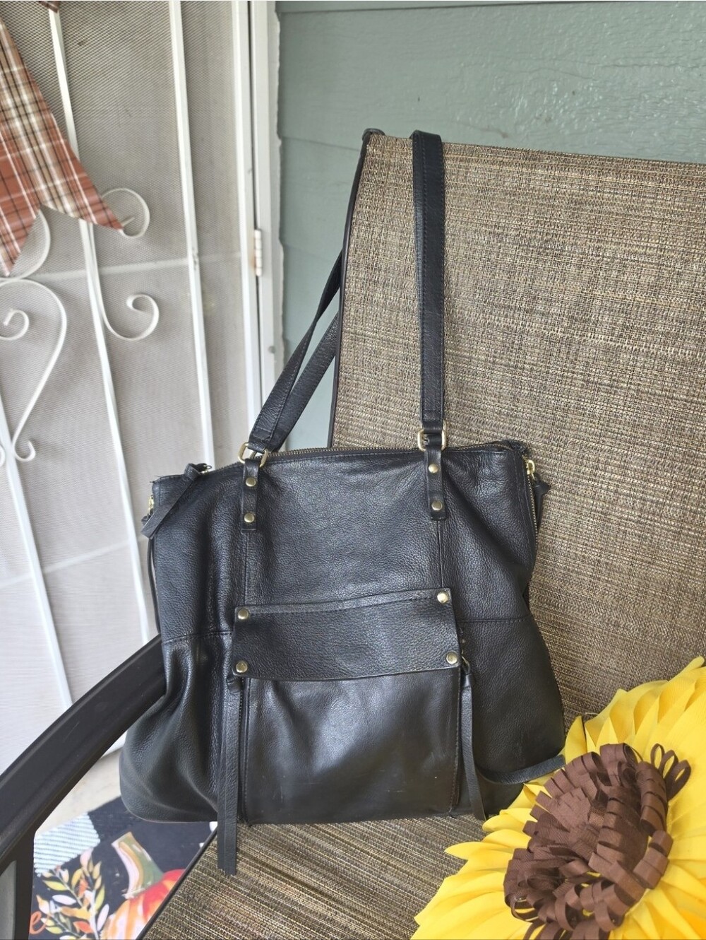 KOOBA Black Leather Shoulder Bag...Pre-owned in good condition! - Picture 3 of 7